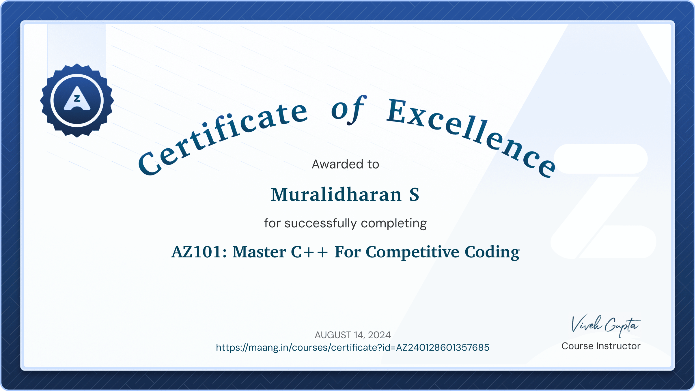 C++ Certificate