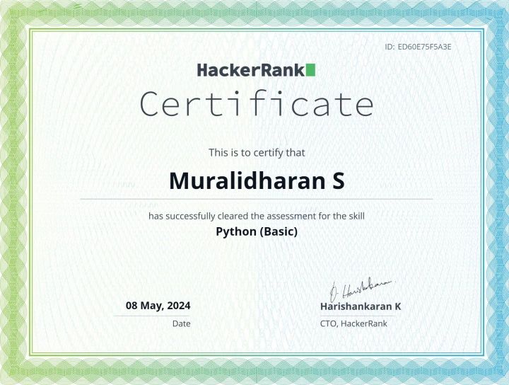 Python Certificate